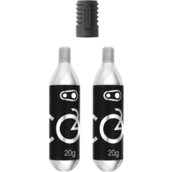 Crank Brothers CO2 20g Cartridges (2 Units) with Inflator